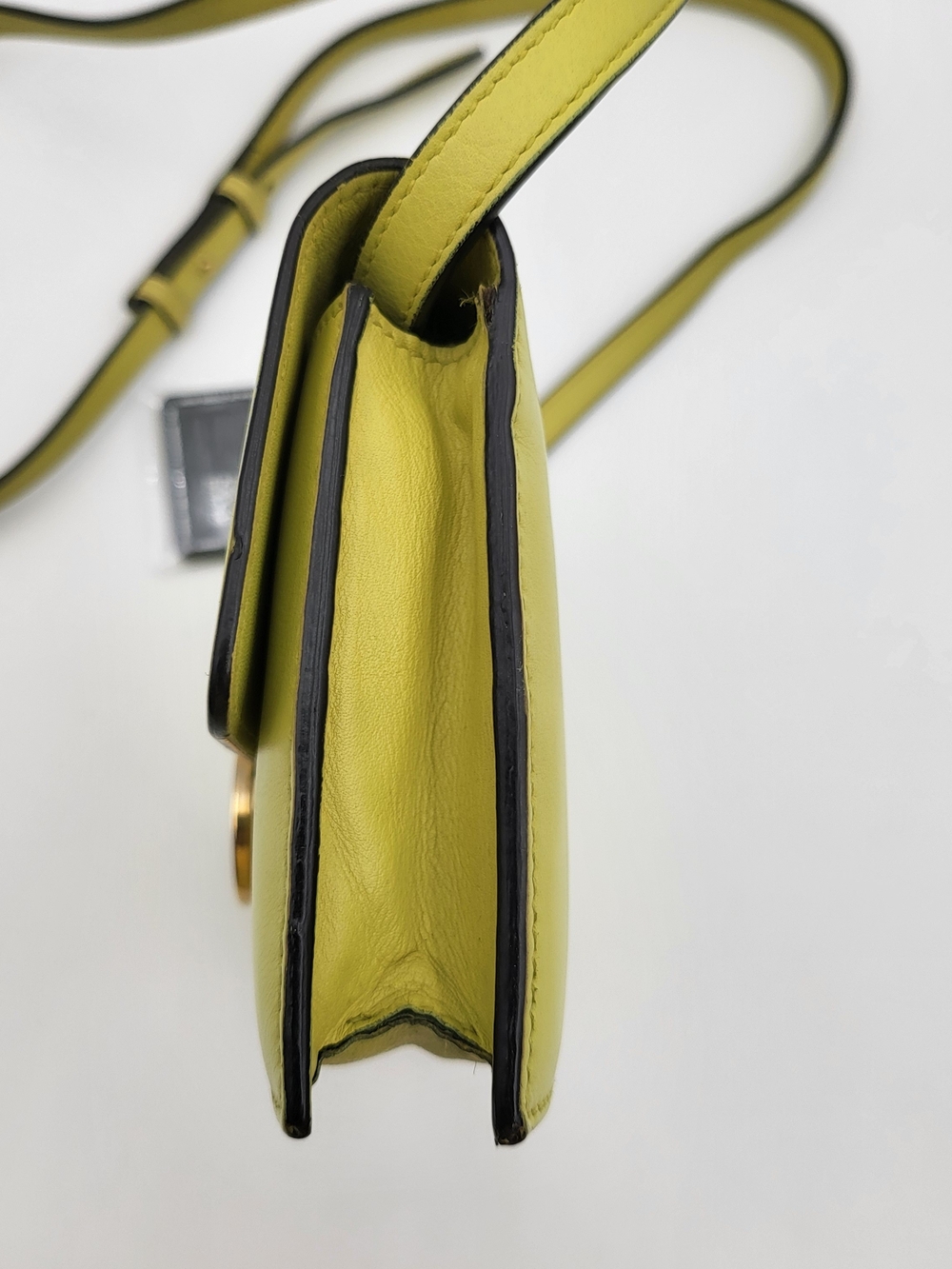 GUCCI Moon Calfskin GG Interlock Icon Mimosa Flower Small Crossbody, Auth w/COA. - Picture 2 of 16